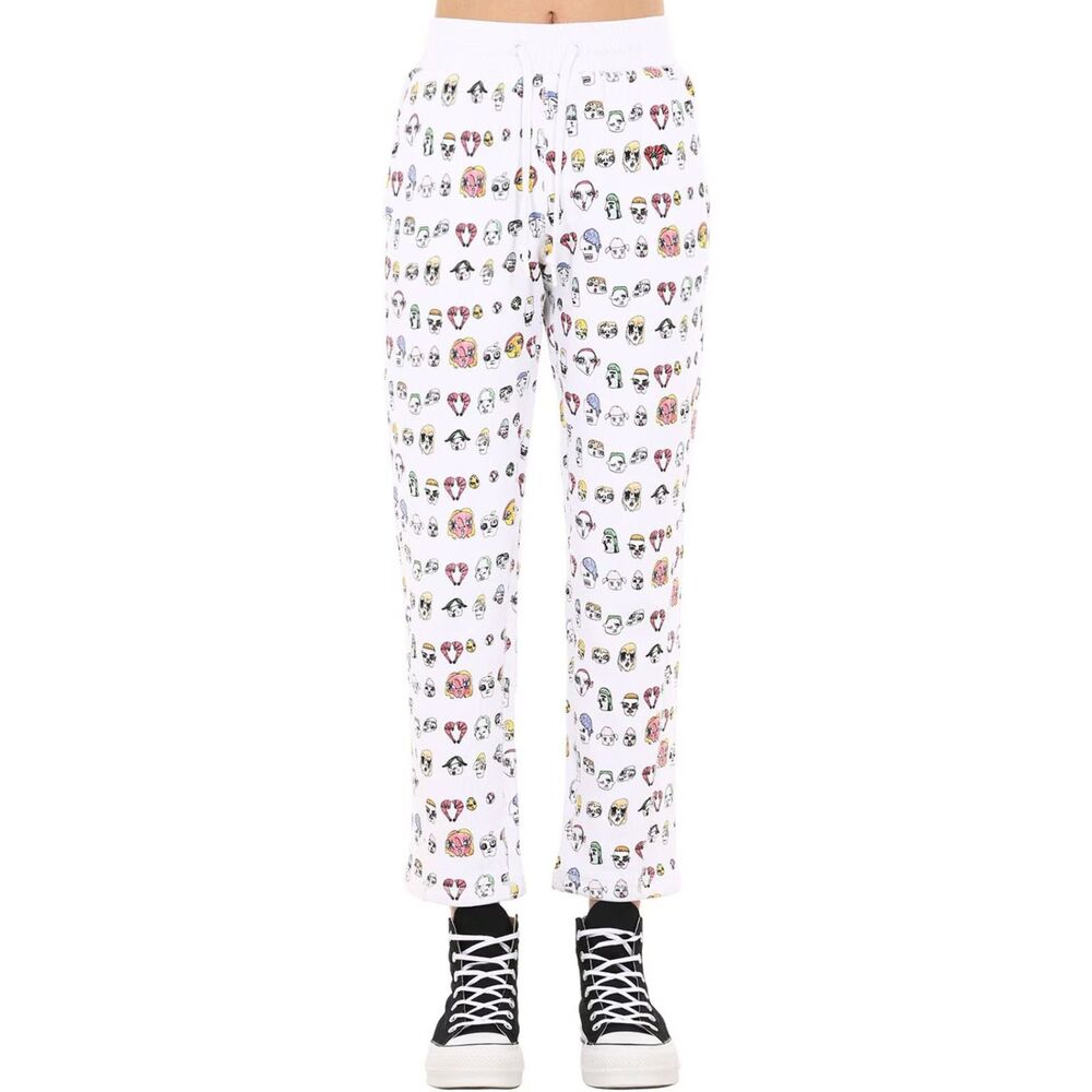 Converse x Shrimps Face Printed Pants White Sweatpants Size XS